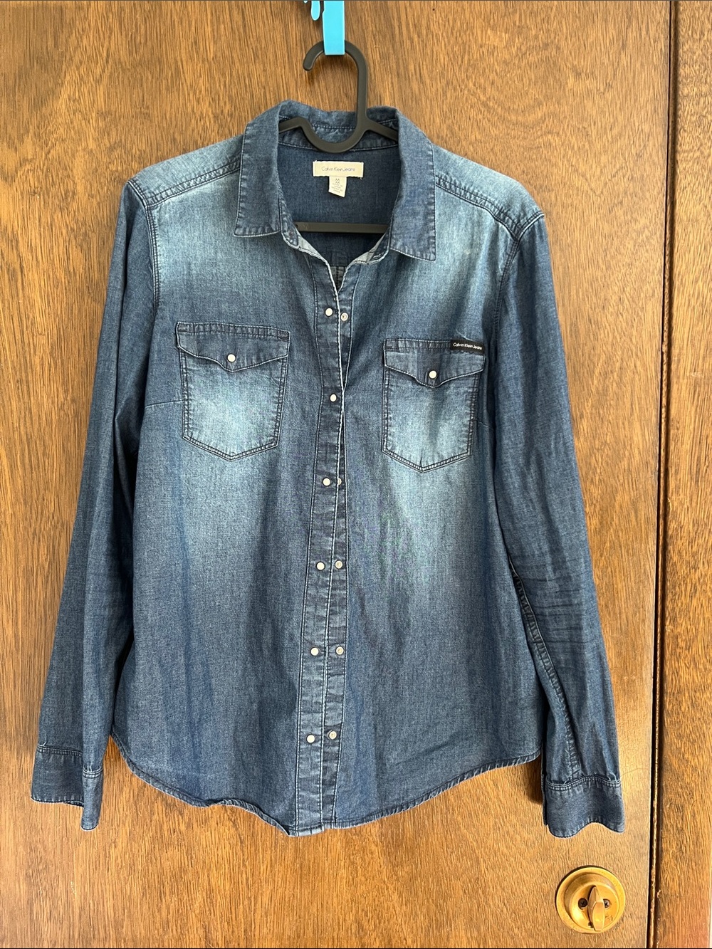 Calvin Klein denim button up shirt